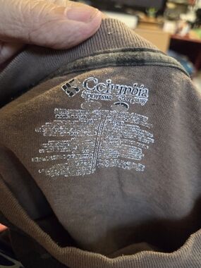 Columbia Men's Brown Crewneck Tee with Subtle Logo